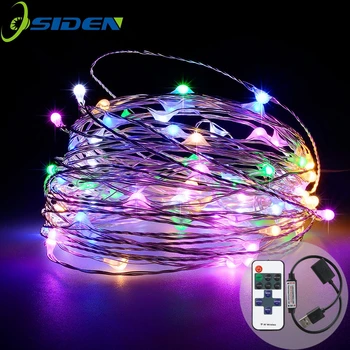 

33ft 100LED String Lights Dimmable with Remote Control Waterproof Patio Garden Gate Parties Wedding Copper Wire Lights Warm Whit