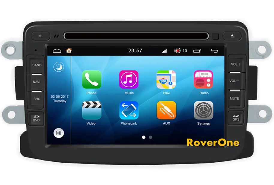 RoverOne Android 8.0 Car Multimedia System For Renault For Dacia Dokker Duster Logan Sandero 