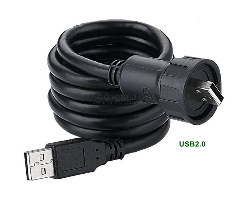Водонепроницаемый USB разъем IP67 1 м кабель питания 2 0 USB3.0 удлинитель папа кабели