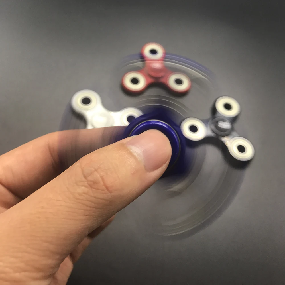 Хороший подшипник Tri-Spinner ABS Спиннер EDC ручной Спиннер для аутизма и СДВГ время вращения длинные антистрессовые игрушки