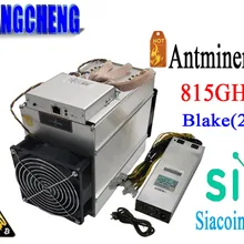 KUANGCHENG Блейк(2b) Siacoin ASIC Miner Antminer A3 815GH/s(1275W на стене) с БП высокая прибыль от Bitmain