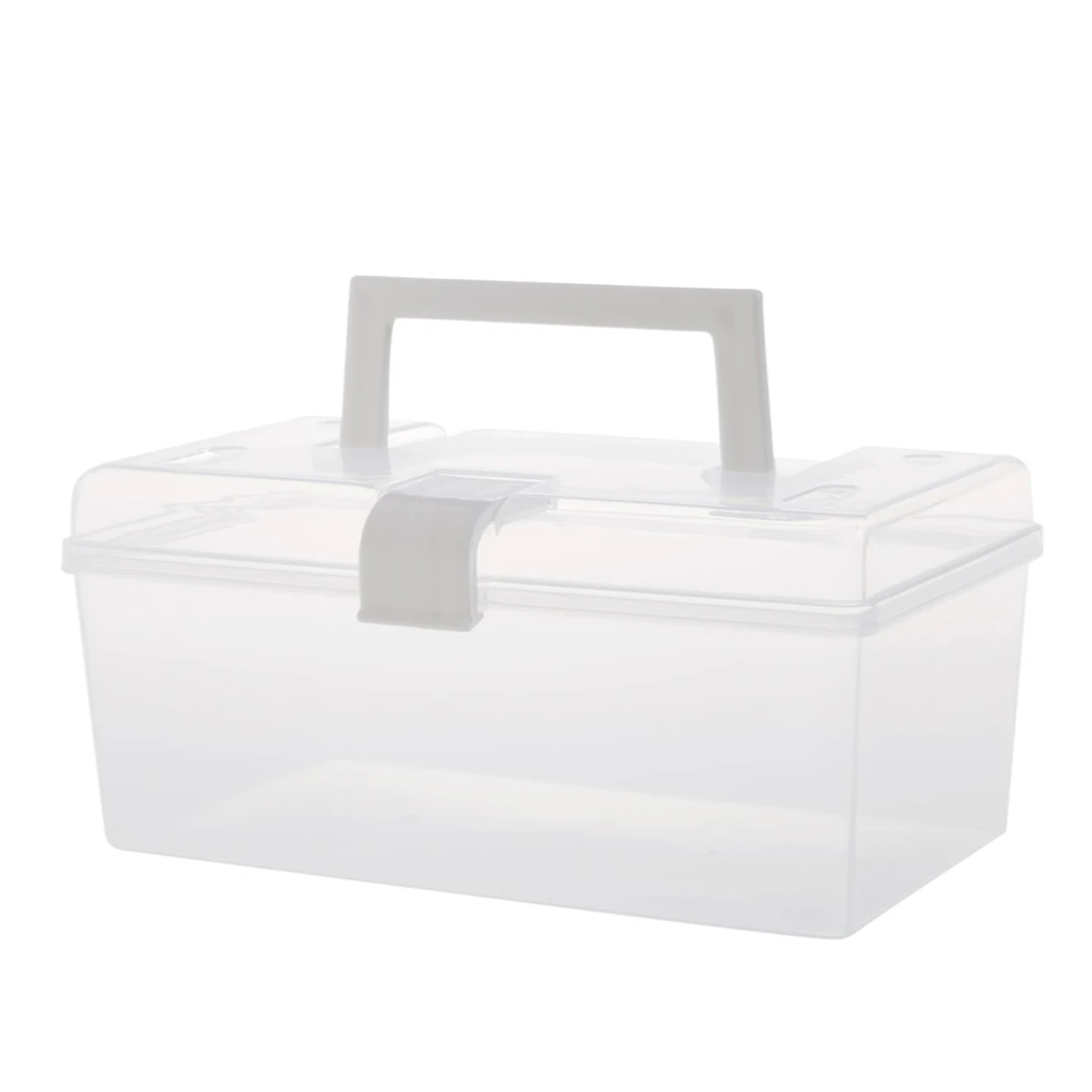 

23*11.5*9.5 cm Portable Suitcase Small Plastic Storage Box Organizer for Medicines Cosmetics - Long Type Large Size