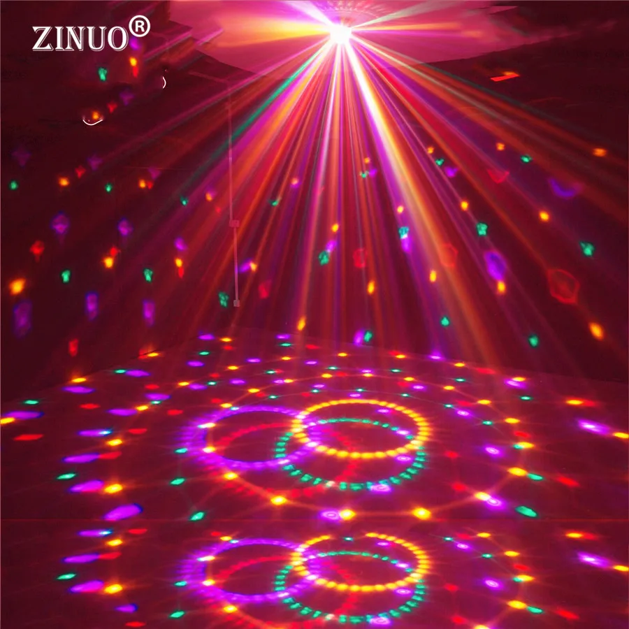 ZINUO Crystal Magic Ball LED Stage Lamps 20W Disco Stage Lighting