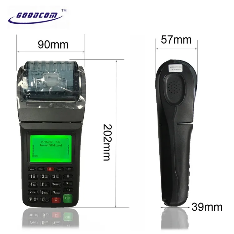 Pos терминал со встроенным термопринтером для Kenya Lipa Na Mpesa|terminal with printer|pos printer thermalpos
