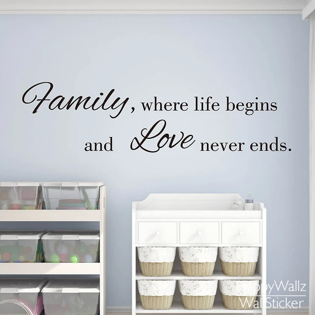 Family Love Life Quote Wall Sticker Family Life Begins Love Never Best Family Life Quotes Family Love Life Quote Wall Sticker Family Life Begins Love Never Best Family Life Quotes