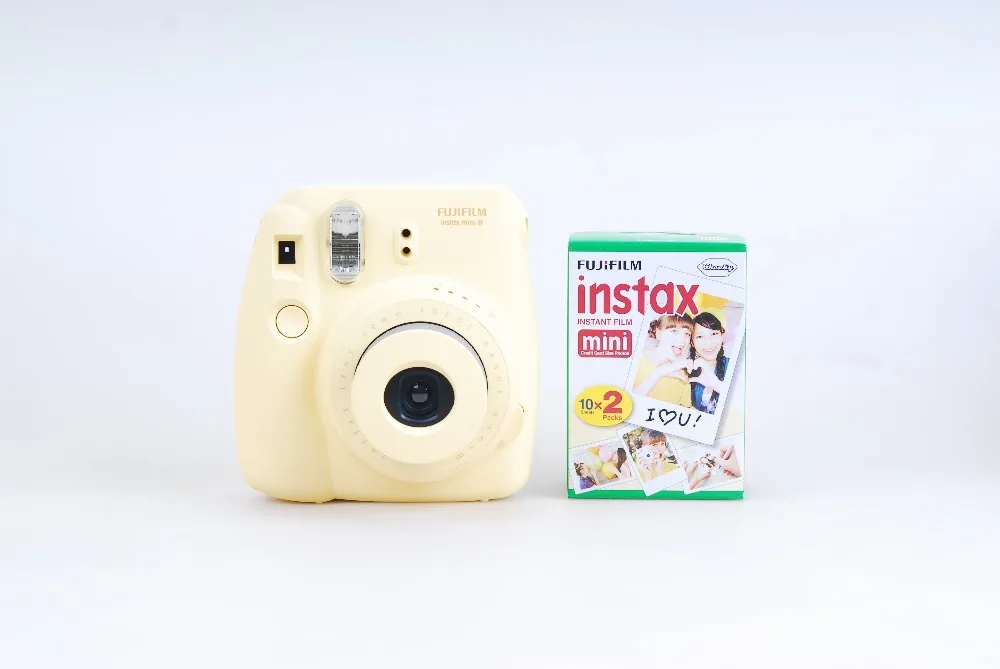 Fujifilm Instax Mini 8 Yellow Instant Photo Camera Plus