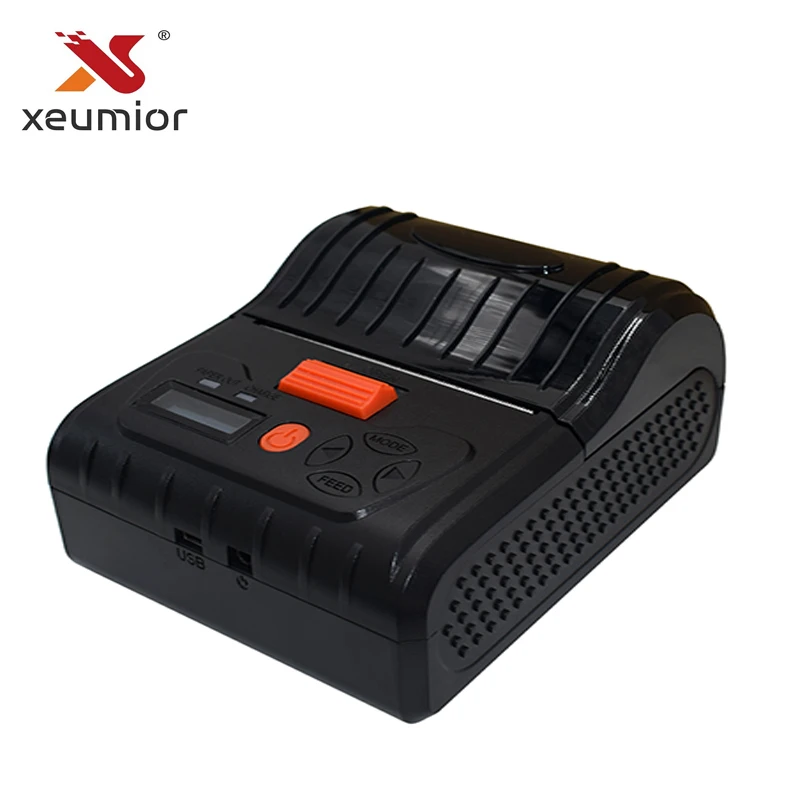 

Xeumior Mini 80mm Portable Bluetooth Barcode Thermal Label Printer Handheld Mobile POS Label Thermal Printer Support Android IOS