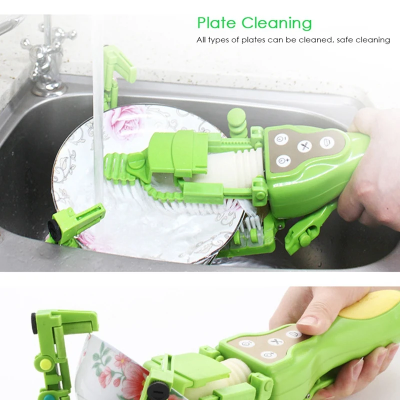  Handheld Automatic Dish Scrubber Kitchen Dishwasher Brush Ipx5 Waterproof Environmental Protection  - 33019215198