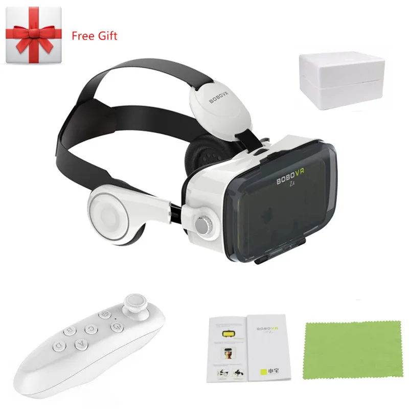 VR очки BOBOVR Z4 3D очки Mini VR BOX 2,0 Очки виртуальной реальности Google Cardboard BOBO VR гарнитура для смартфонов 4,3-6,0 - Цвет: Z4 white with rc