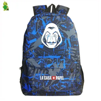 

La Casa De Papel Backpacks Galaxy School Bags for Teenage Girls Boys Women Backpack Men Laptop Backpack Travel Rucksacks