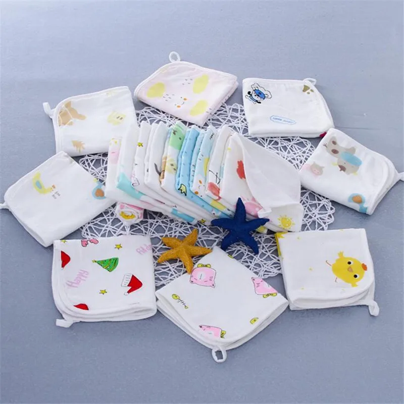 

25*25cm bamboo fiber saliva handkerchief baby slobber face towel newborn baby kids small slaver dribble feeding towels