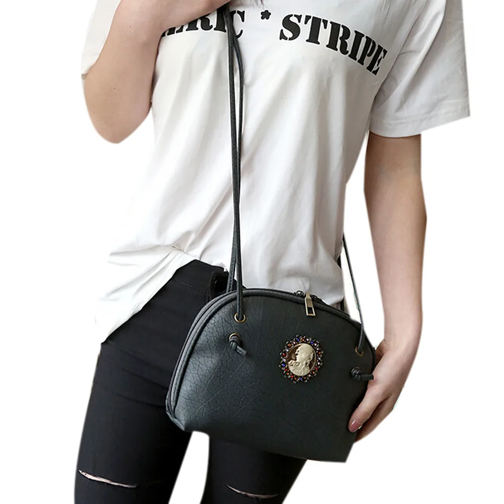

Women leather Shoulder Bag Satchel Handbag Retro Messenger Bag