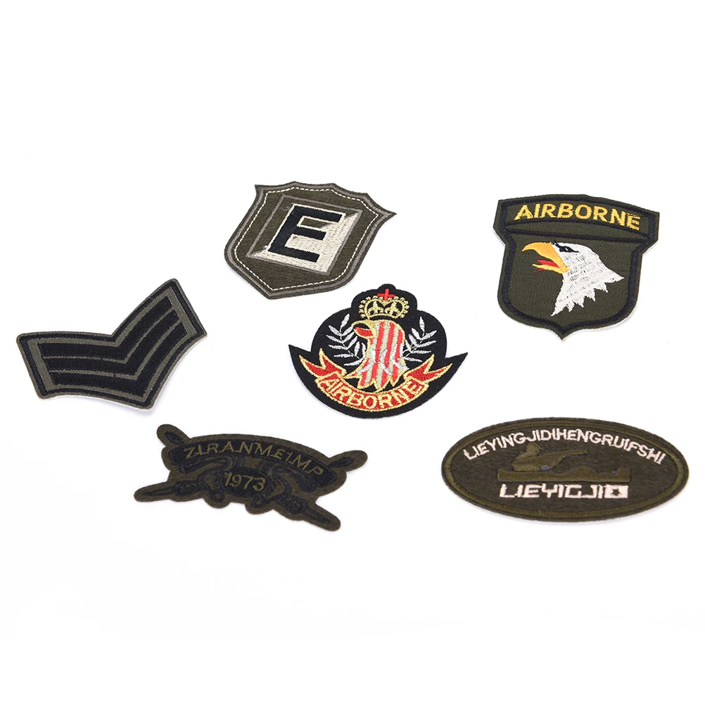 

9 Design Mix Military Motif Set Embroidered Patches for Clothing Sew Iron on Clothes Badge Patch Appliques