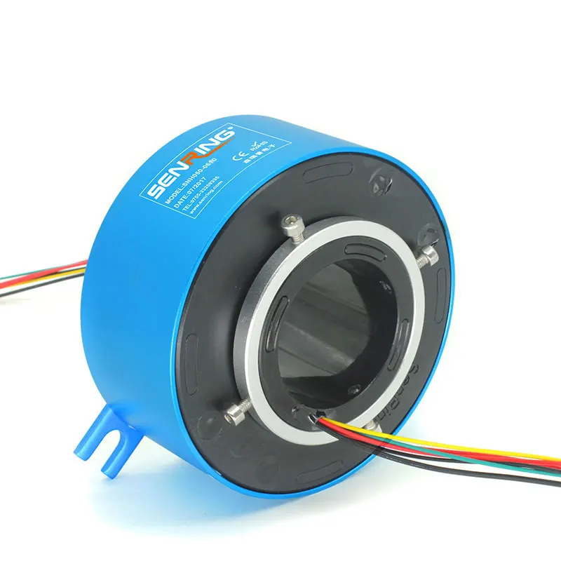 

Electronic Rotating Connector Bore Size 2'' (50mm) with 6 Circuits Signal Current 10A for Electric Transmission Device