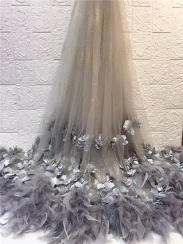 

Wholesale Price Nigerian Laces Fabrics High Quality Sequins African Laces Fabric Wedding French Net Lace Free Shipping FFZ5-8