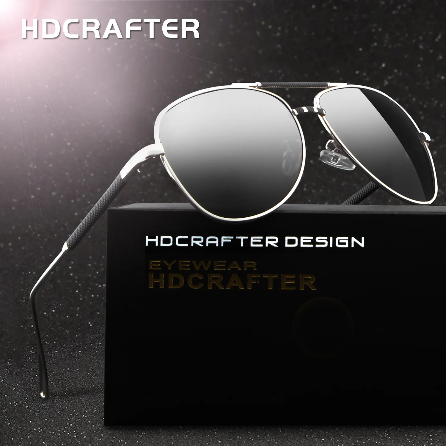 2017 brand Best selling Men's Sunglasses Polarized Mirror Lens Big Oversize Eyewear Accessories