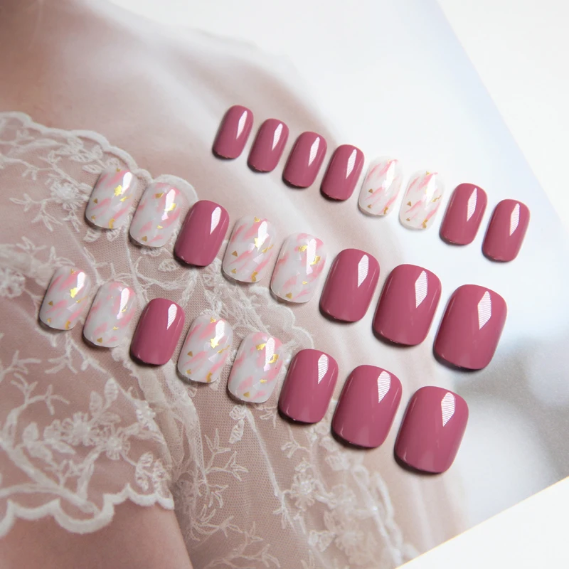Сейлор Мун серия японские милые 3D Поддельные кремовые накладные ногти чистый цвет накладные ногти с заклепками украшения Леди Полный ногтей типсы невесты