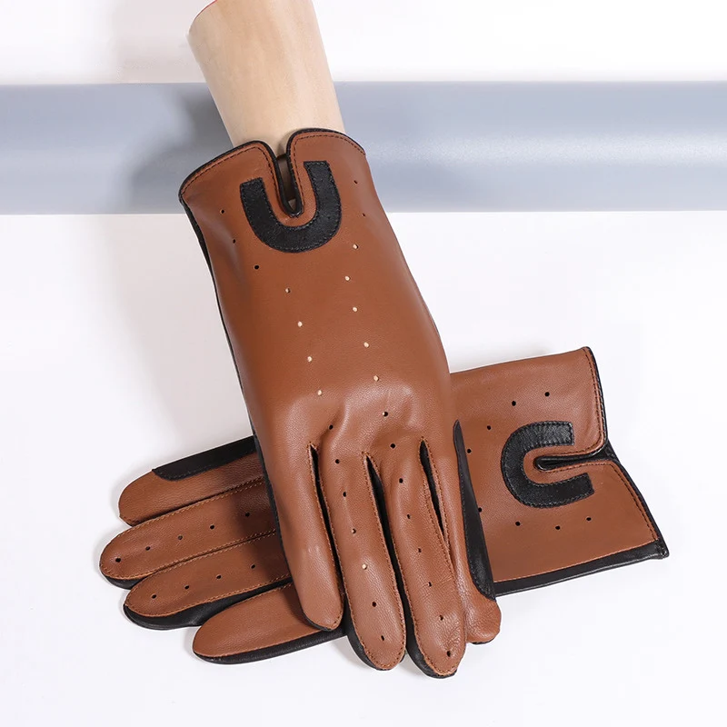 Hot Men Genuine Leather Gloves Male Fashion Trend Breathable Spring Autumn Sheepskin Gloves Unlined 2019 NEW 0712 Hot Men Genuine Leather Gloves Male Fashion Trend Breathable Spring Autumn Sheepskin Gloves Unlined 2019 NEW 0712