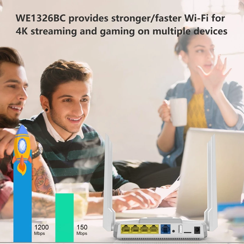 Высокоскоростной двухдиапазонный беспроводной Wi Fi роутер Стандартный 3G 4G LTE