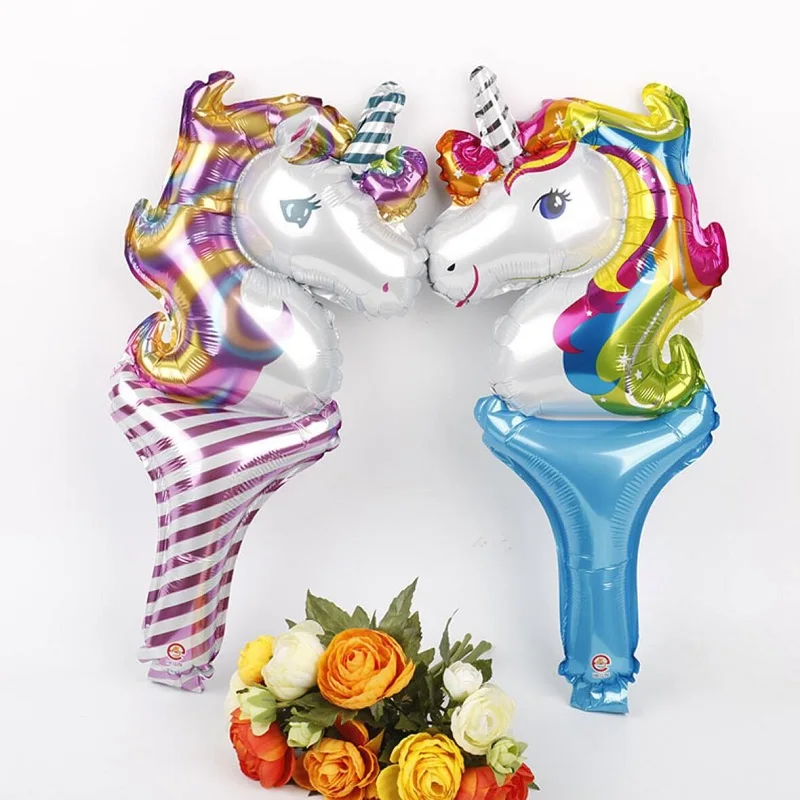 50 шт./лот День Рождения украшения дети шары globos cumpleaños infantiles Единорог вечерние