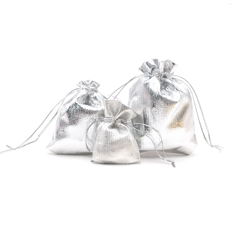 

Wholesale Satin Fabric Bags 50pcs/lot 5x7cm 7x9cm 9x12cm Jewelry Gift Decoration Bag Golden/Silver Bags for Gigt&Candy&Toys