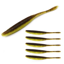 Fishing lure 5pcs/lot 3.5g 9.5cm Swimbaits Jig Head Soft Worm Lure Artificial Fake silicone Bait Fly Fishing accessories tackle