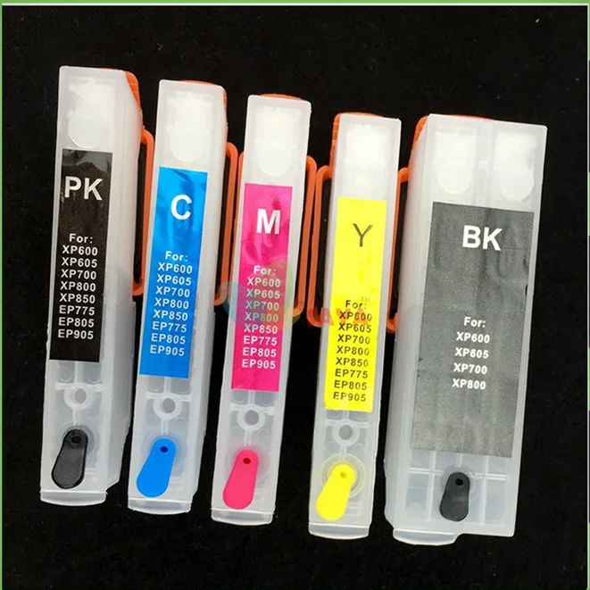 

Refillable Ink cartridg T2621 Refill Cartridge For Epson XP-600 XP-820 XP-600 XP-605 XP-700 XP-800 XP520 XP620 XP625 with Chips