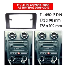 Комплект рамы для автомобильной радиосвязи для AUDI A3 2003-2008 A3(8 P/8 PA) 2008-2012 аудио рамка Переходная панель Отделка приборной панели двойной Din монтажный комплект