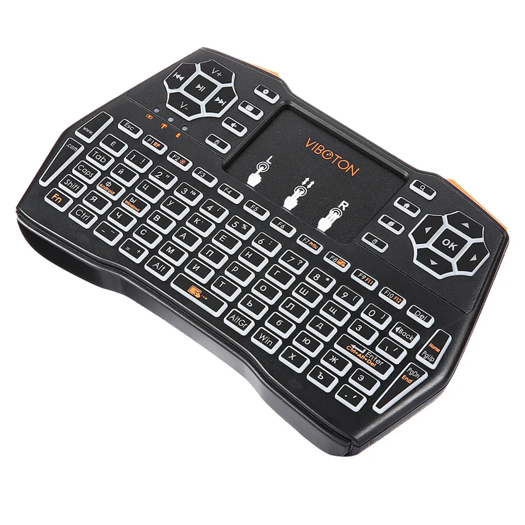 I8 Plus Russian Handheld Wireless Keyboard Flying Mouse Touchpad Lithium Battery