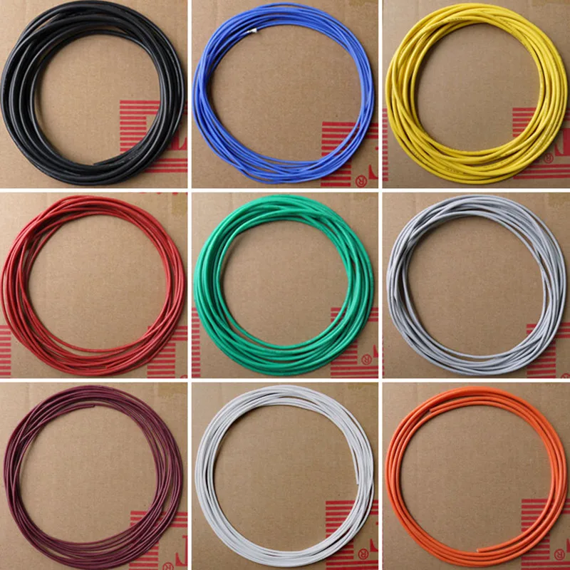 Гибкий силиконовый провод калибра 22 AWG 10 цветов радиоуправляемая Кабельная линия