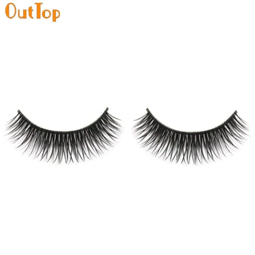 OutTop ColorWomen 1 пара натуральные длинные красивые густые накладные ресницы из