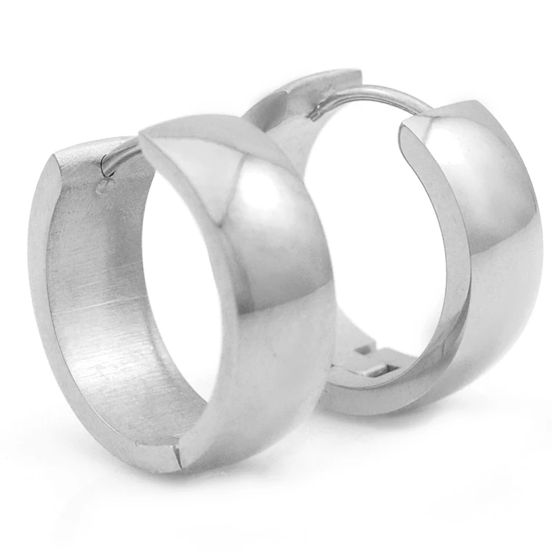 

CHIMDOU Men Women Stainless Steel Earrings 20mm 7mm, 3 colors Jewellery earing 2018, PUNK ROCK AE029
