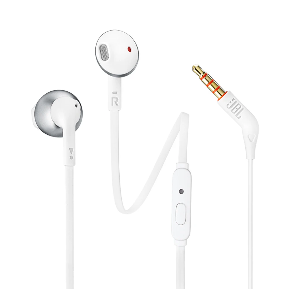 JBL T205 3 5mm Wired Headphones Game Music Sport Earphone Hands free with Mic For iPhone Android Smartphone Ear Phones fone