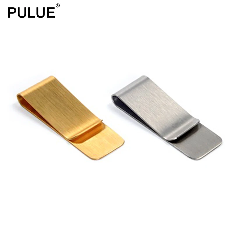 Stainless steel Money Clips Cash Card Tickets Holders Brass Wallet Pen Clip Convenient and Practical Pocket Metal Money Holder