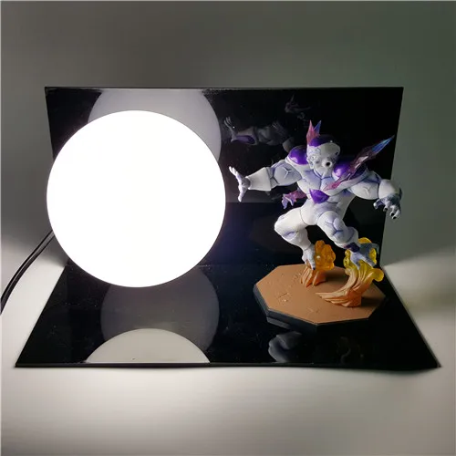 Dragon Ball Son Goku Vegeta Gohan Luminaria светодиодный ночник настольная лампа Dragon Ball декоративное освещение для комнаты Праздничные рождественские подарки - Испускаемый цвет: Синий