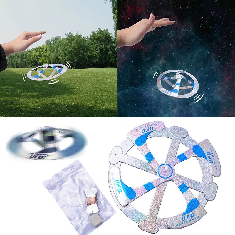 Волшебная игрушка с сюрпризом Лидер продаж Mystery НЛО парящая летающая тарелка Волшебная летающая тарелка диск игрушка для улицы