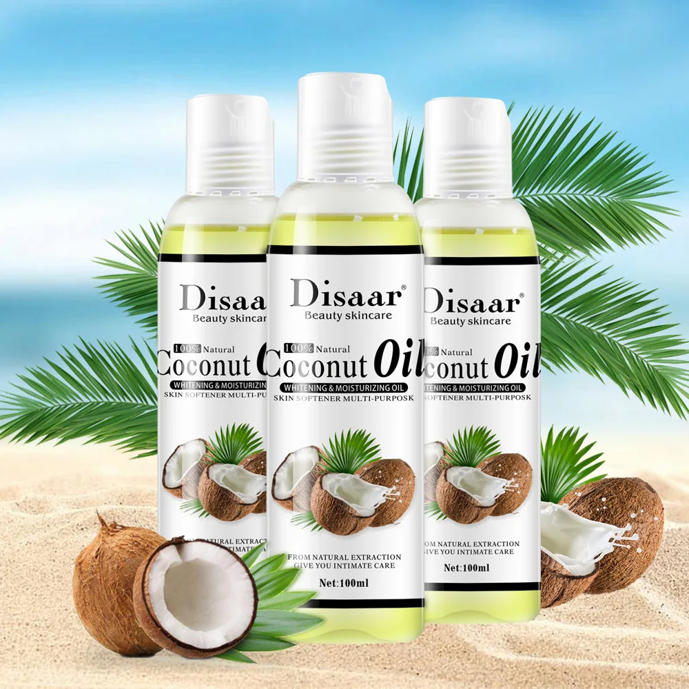 Disaar Natural Organic Virgin Coconut Oil Body and Face Massage Best Skin Care Massage Relaxation Oil Control Product 100ml