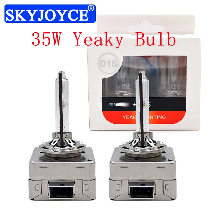

Original 35W Yeaky Xenon HID Bulb 4500K 6500K Yeaky D1S D3S 5500K Metal Base Claw Fast Bright Car Headlight 35W Yeaky Xenon Bulb
