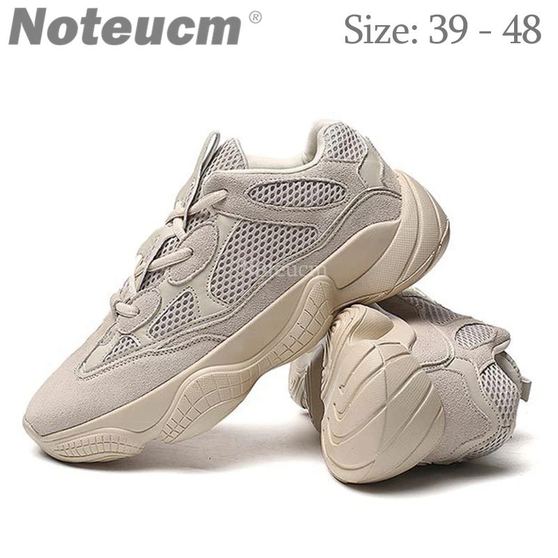 

Noteucm Big size 48 2018 Vintage male kanye dad casual shoe chunky west platform sneakers for men thick sole bambas trainers 500