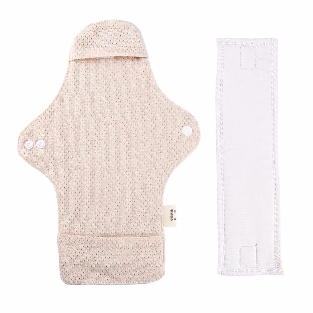 1Pcs 320mm Reusable Organic Cotton Menstrual Pads New Sanitary Napkins