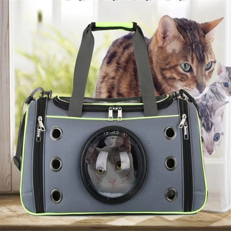 Pet Чехол для переноски удобные пространство Capsule портативный кошка Сумочка дышащий собака из сумка на переноске дорожная Рождество