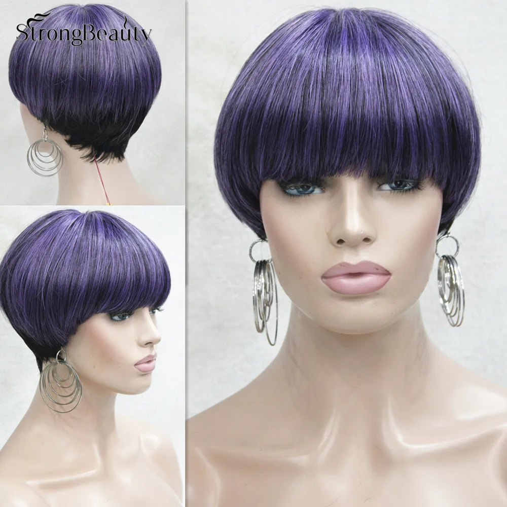 New Short Wigs for Women Pixie Cut Wig Realistic Kanekalon Wig High