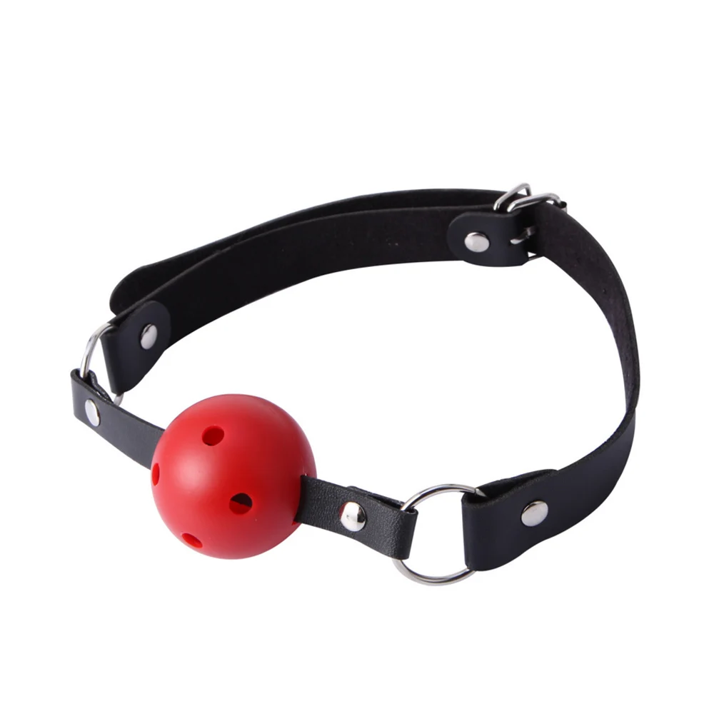 PVC Leather Transparent Harness Mouth plastic hollow Ball Gag