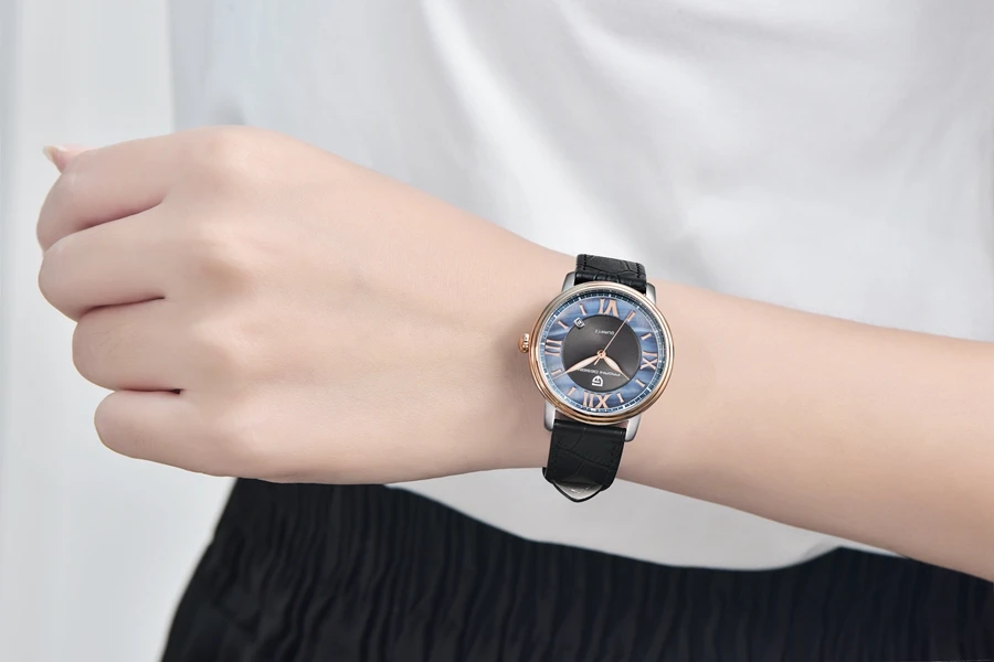 Pagani дизайнерские брендовые роскошные женские часы с розовым кожаным ремешком, модные кварцевые наручные часы из стали, водонепроницаемые женские часы, reloj mujer