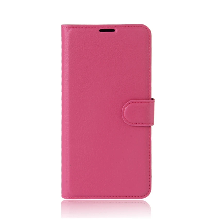 Для Cubot P20 бумажник флип-чехол, кожаный чехол для Cubot H2 P 20 защитное покрытие Coque ТПУ Магнитный чехол с подставкой с отделением для карт Чехлы для телефона - Цвет: Rose red