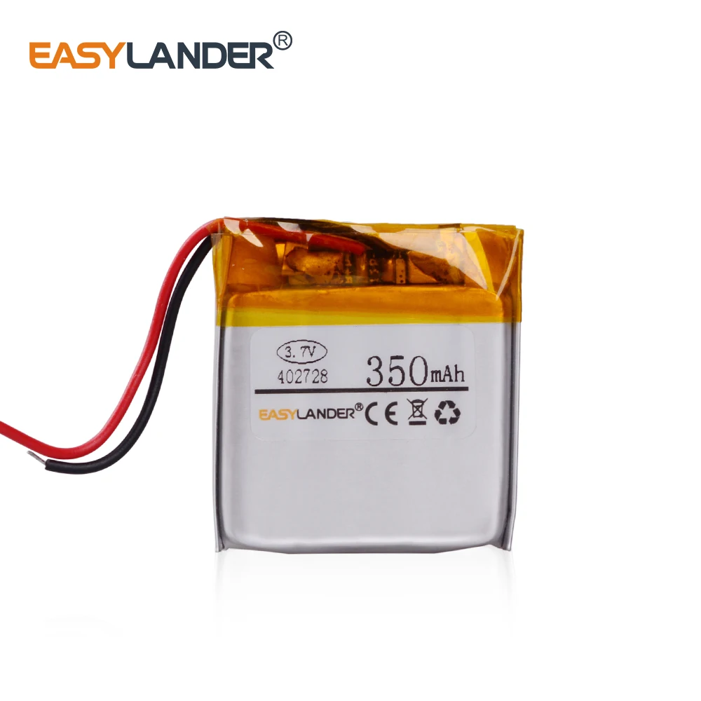 402728 3 7 V 350MAH 432628 полимерные перезаряжаемые батареи джаб Bluetooth гарнитура