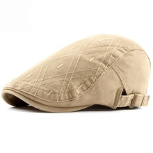 HT1613 весна лето шапки для мужчин женщин новые хлопковые мужские женские береты для мужчин и женщин регулируемые плоские шапки Корея мужчины женщины береты