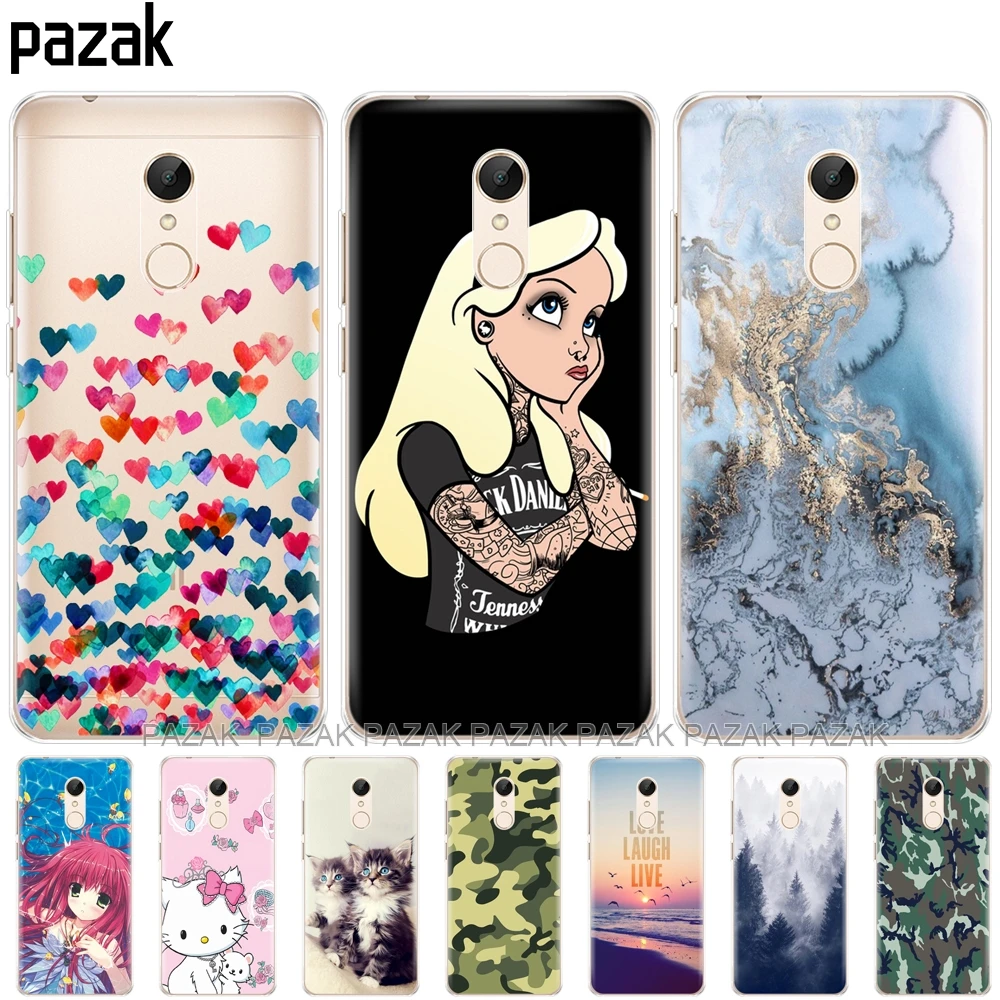 Silicone phone Case For Xiaomi Redmi 5 5.7 inch Xiaomi Redmi 5 Plus 5.99 Inch Case for hongmi Redmi 5 / 5plus soft TPU