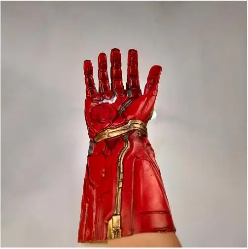 

Glowing LED Iron Man Infinity Gauntlet Avengers 4 Endgame LED Tony Stark Iron Man Gauntlet Cosplay Superhero Weapon Props