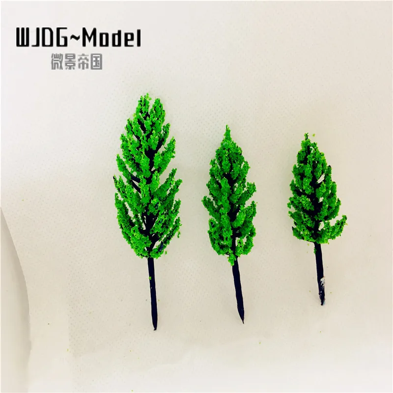 Wiking6.5cm 100 pces modelo plástico artificial árvores